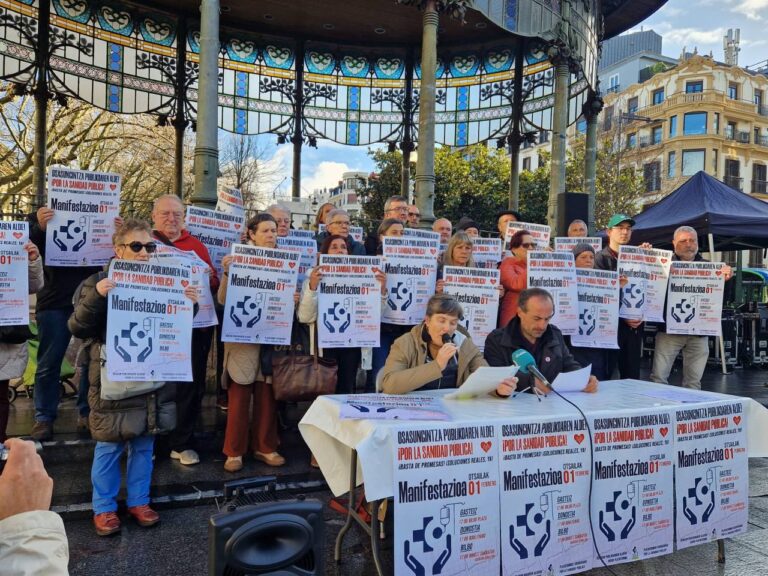 El sindicato LAB se suma a las movilizaciones convocadas el 1 de febrero por las Plataformas Ciudadanas por la Sanidad Pública