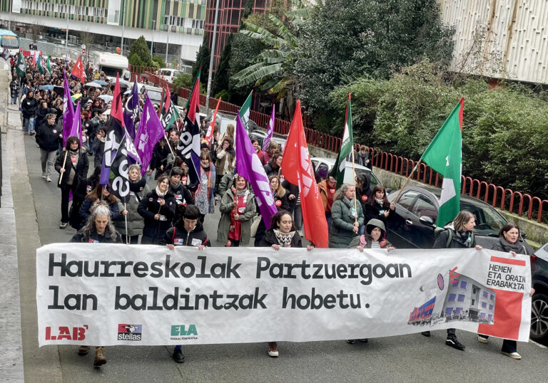 La huelga en el Consorcio Haurreskolak ha tenido un seguimiento superior al 85%