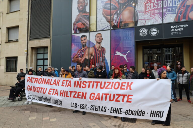 El Baskonia-Alavés debe garantizar que las y los trabajadores que trabajan en sus obras vuelvan sanos y con vida del trabajo a casa