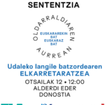 2025-02-12 Donostiako udal langile batzordearen elkarretaratzea