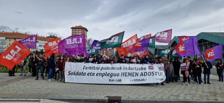 El Gobierno Vasco sigue negándose a negociar las condiciones laborales del sector público