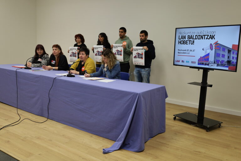 Seguimos con la dinámica de huelga del profesorado y los colectivos de cocina y limpieza de la educación pública de la CAV