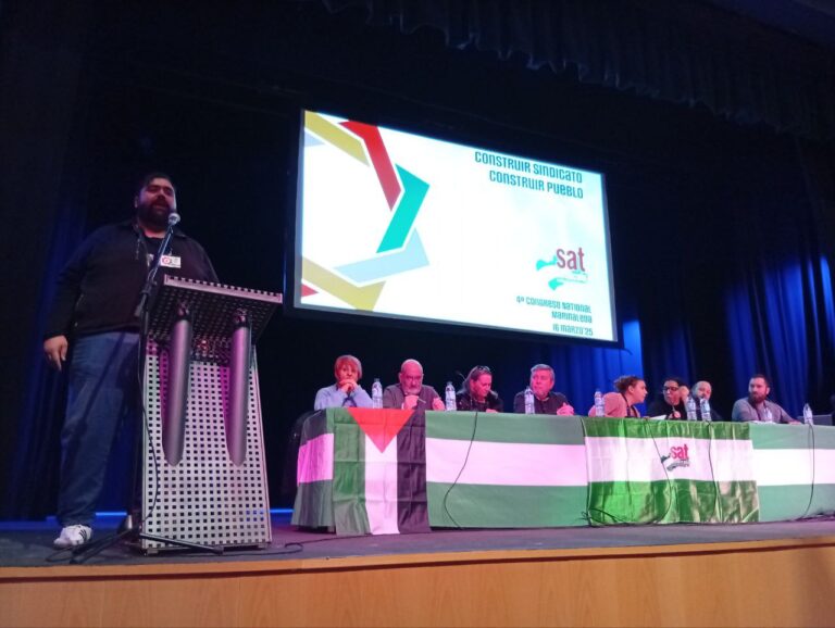 Marinaledan egindako SAT sindikatuaren IV. Kongresuan parte hartu du LABek