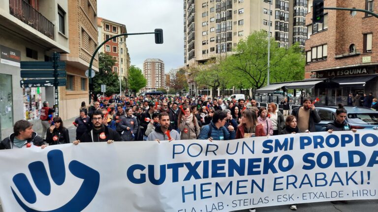 El salario mínimo propuesto por el Gobierno Vasco no es suficiente; Euskal Herria necesita un salario mínimo propio, digno y para todas las personas trabajadoras