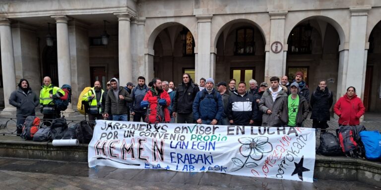 La plantilla de Enviser endurece la huelga en su tercera semana