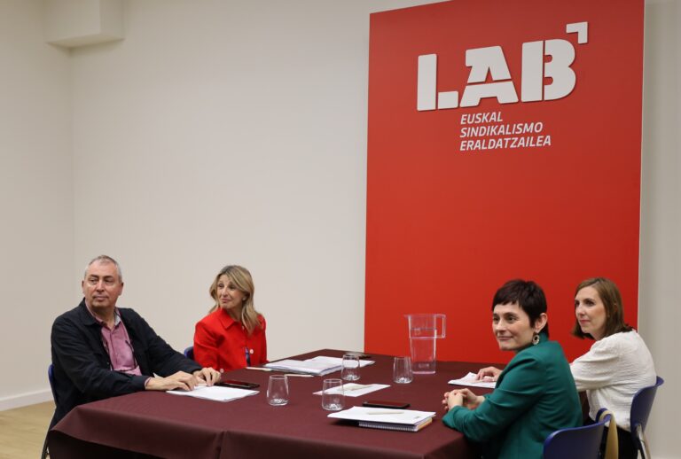 Espainiako Lan Ministerioari Euskal Esparru Propioaren aldeko urratsak eskatu dizkio LABek