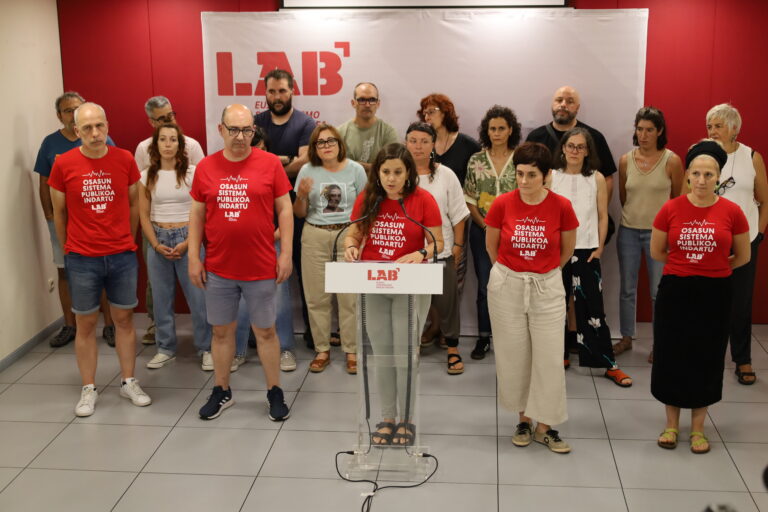 LAB ez da EAEko Osasun Itunean egongo