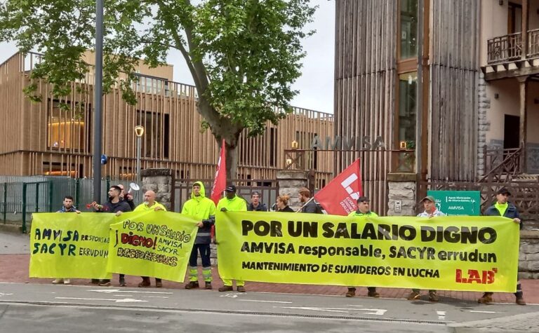 LABek lanuzteei ekin die SACYR AGUAS SLn, langileei soldata duina bermatuko dien enpresa-ituna lortzeko