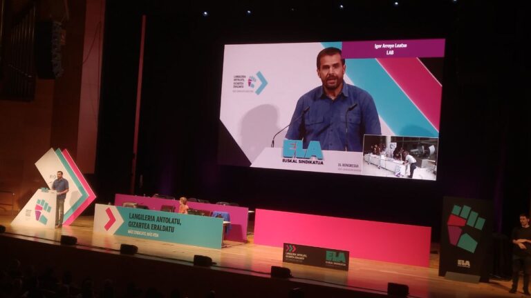 Igor Arroyo ELAren 16. Kongresuan: “Ez elkarren bidelagun, baina ez gara elkarren etsai; beharra eta aukera dagoenean, batu ditzagun indarrak”