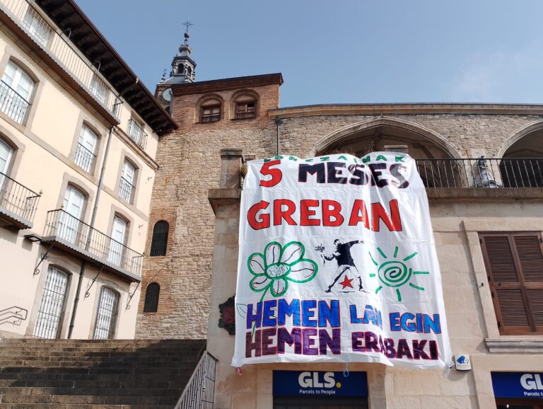 Enviserreko langileek bost hilabete egin dituzte greban, lan baldintza duinen alde