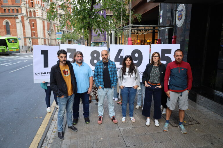 ELA, LAB, Steilas, ESK, Etxalde eta HIRU sindikatuek Gutxieneko Soldata propioaren afera dela eta Confebask demandatzeko lehen urratsa eman dugu