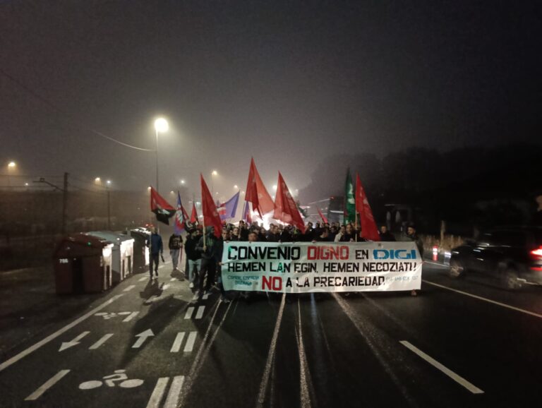 Digiko lan baldintzen prekarizazioari EZ