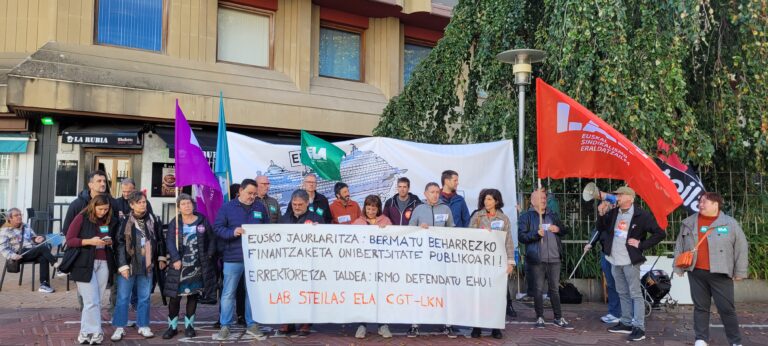 Eusko Jaurlaritza: aurrekontuetan EHUrako beharrezko finantzaketa bermatu! unibertsitate publikoa lehenetsi!