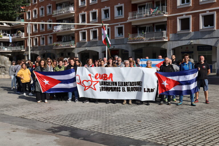 LABek urriaren 31ra arte luzatuko du Kubarekiko elkartasun kanpaina