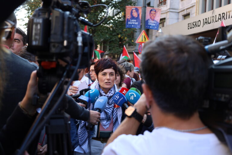 Garbiñe Aranburu, LABeko koordinatzaile orokorra: “Palestinaren alde egotea Trump, Netanyahu eta enparauen aurka egotea da; sionismoari, autoritarismoari eta faxismoari aurre egitea”