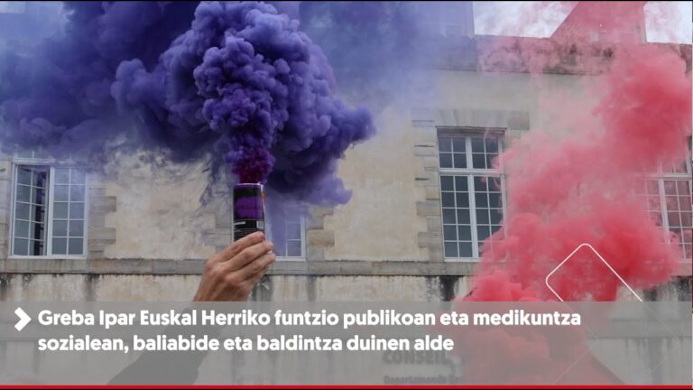 Greba egin dute Ipar Euskal Herriko funtzio publikoan eta medikuntza sozialean, baliabide eta baldintza duinen alde