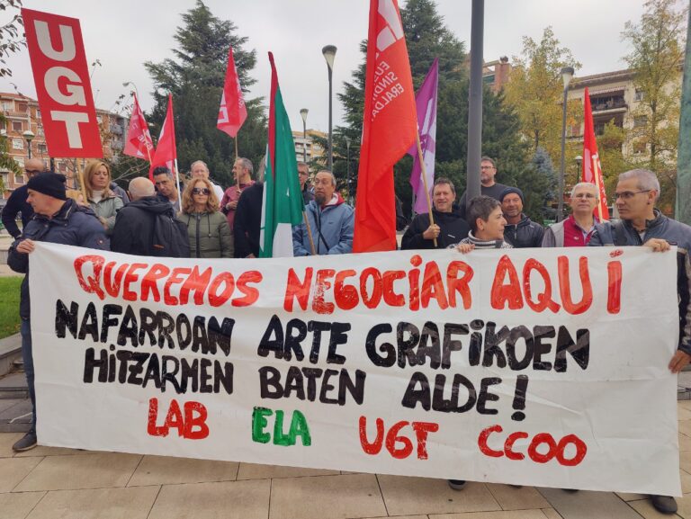 Grafikagintzako sektoreko laurden batek, dagoeneko, aktiboki babesten du Nafarroako hitzarmen propio baten aldarrikapen sindikala