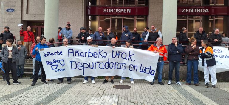 Txanda bakoitzeko 2 orduko lanuzteak hasiko dituzte Añarbeko Urak enpresan