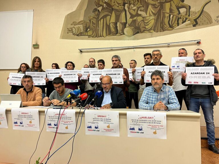 Azaroaren 24an greba egingo dute Nafarroako merkantziak errepidez garraiatzeko sektorean, hitzarmen duin bat eskatzeko