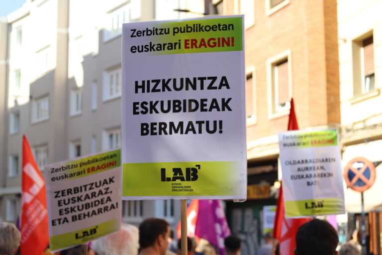 LABek gogor salatzen du administrazioak kontratatu ahal izateko hizkuntza-klausulen aurkako EAEko Auzitegi Nagusiaren epaia