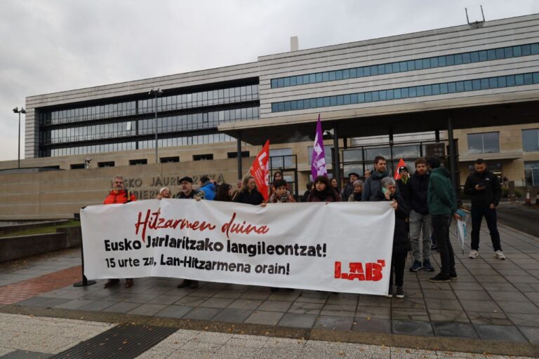 Movilización de las y los trabajadores del Gobierno vasco