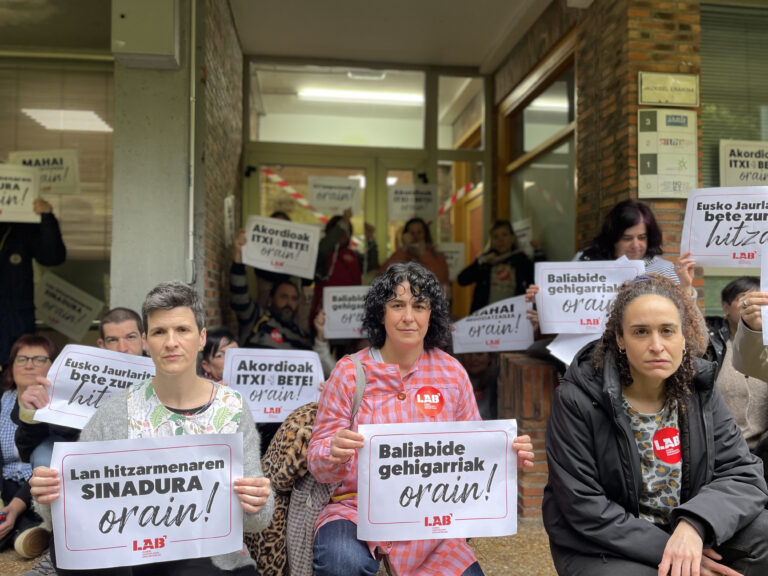 LAB denuncia que el convenio del Consorcio Haurreskolak sigue sin publicarse