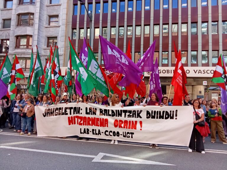 LAB sindikatuak beste hiru greba egun deitu ditu EAEko kudeaketa zuzeneko jangela publikoetan, negoziazioan aurrerapausorik eman ez delako