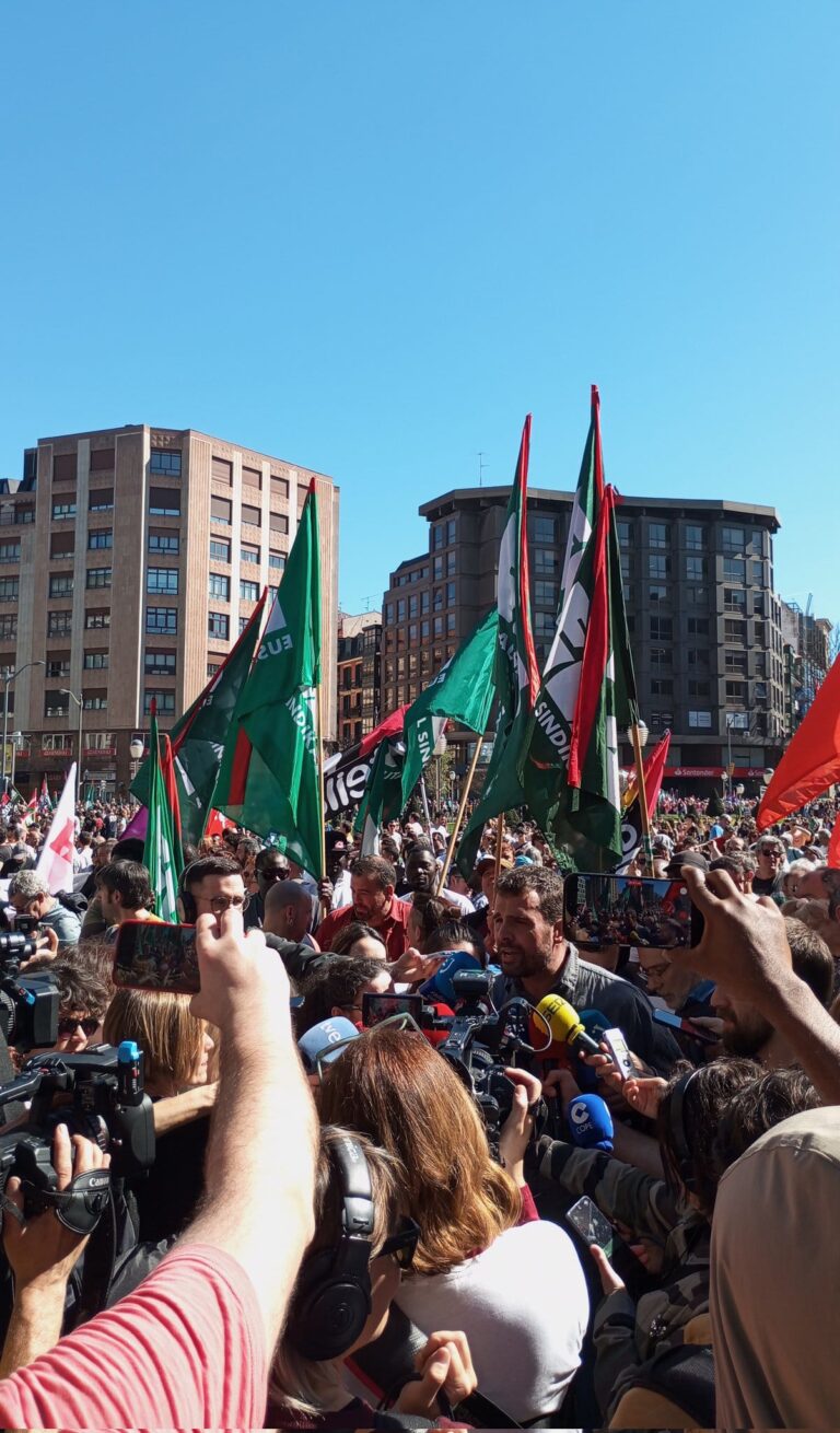 Igor Arroyo: «Con la demostración de fuerza de hoy, hemos conseguido volver a abrir ambas vías»