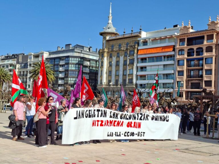LAB sindikatuak enpresei soldata igoeren inguruan gezurretan aritzea leporatu die, eta martxoaren 10, 11 eta 12an jangelak hustera deitu du