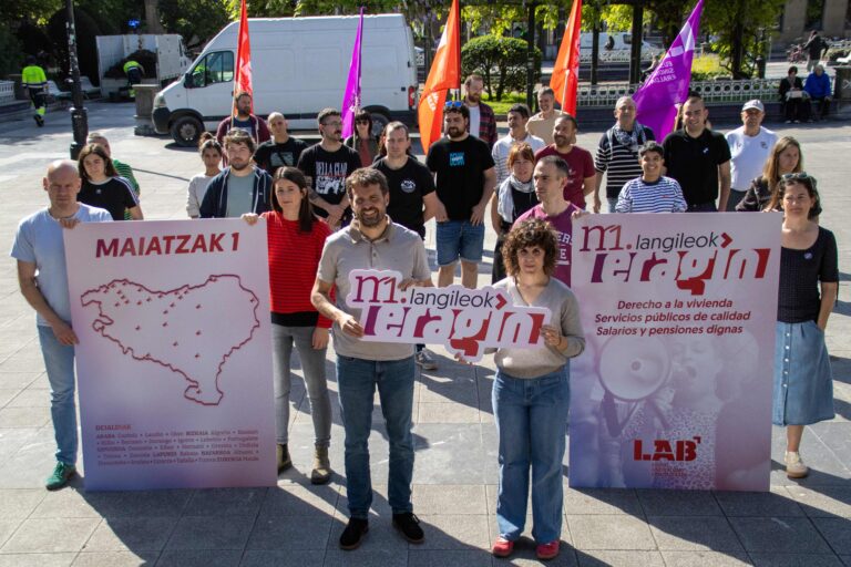 Primero de Mayo: LAB reivindicará políticas en favor de la clase trabajadora ante la guerra y el encarecimiento de la vida