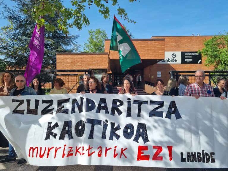 LAB y ELA convocan una concentración en Lanbide ante la pérdida de derechos laborales y la inseguridad jurídica del nuevo modelo