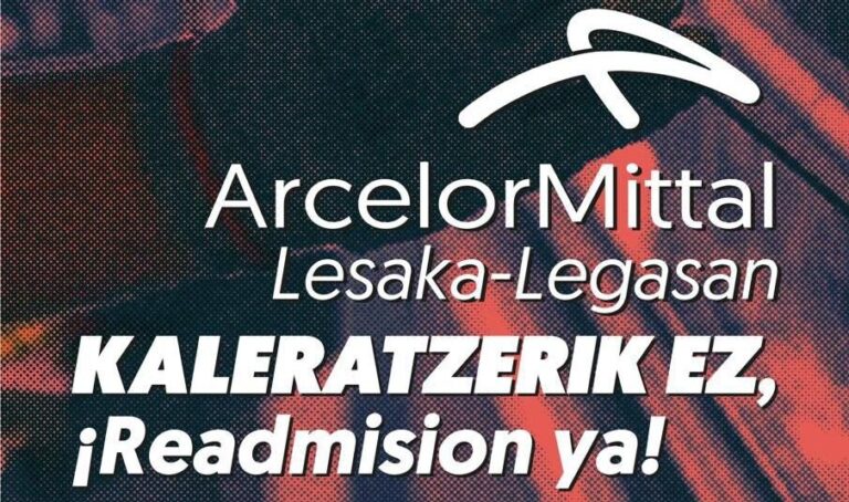 Protesta en ArcelorMittal por el despido de un trabajador en Legasa