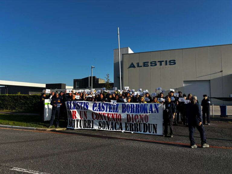 Gasteizko Alestis Aerospaceko langileek mobilizazioak areagotuko dituzte hitzarmenaren negoziazioan benetako aurrerapausorik ez badago