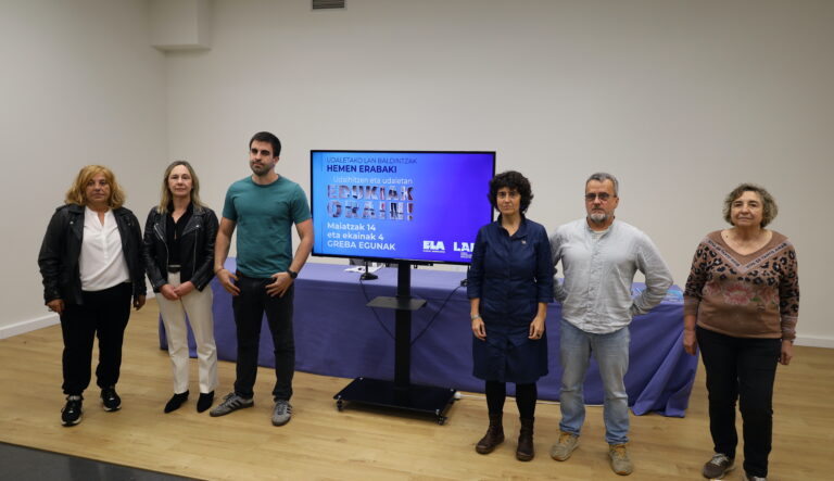 Hemos presentado más de 120 mociones en los ayuntamientos de la CAV apoyando la convocatoria de huelga en el sector y se cerrarán decenas de ayuntamientos y servicios