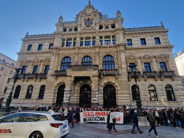 El sindicato LAB llama a la plantilla de la Diputación Foral de Bizkaia y del IFAS a seguir movilizándose para establecer un verdadero plan de teletrabajo y acabar con el bloqueo del convenio