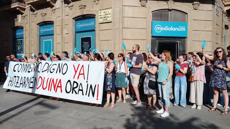 El comité de empresa de Navarrabiomed reclama el impulso definitivo del primer convenio colectivo de la entidad