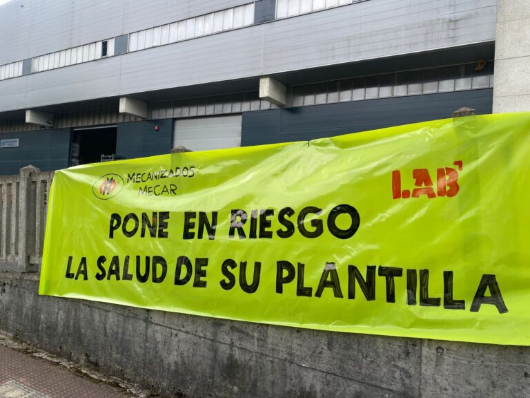 Mecanizados Mecarrek arriskuan jartzen du langileen osasuna