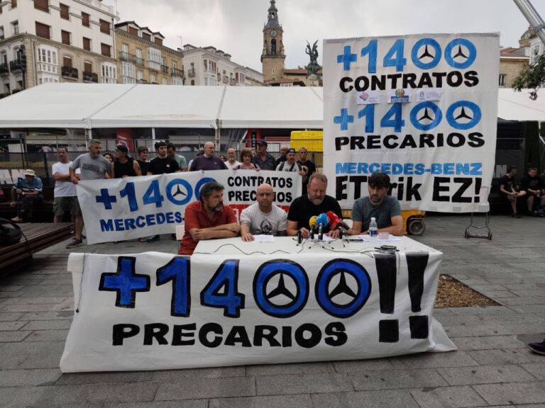 Denunciamos la precarización que conlleva la excesiva presencia de Empresas de Trabajo Temporal en Mercedes de Gasteiz