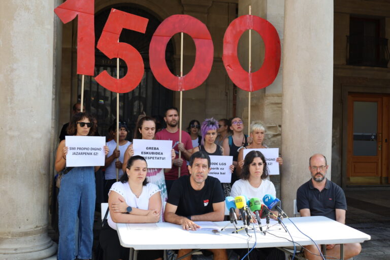 Ante la multa del Ayuntamiento de Gasteiz, LAB, ELA, Steilas, ETXALDE e HIRU reivindicamos el derecho a la huelga y un SMI propio y digno