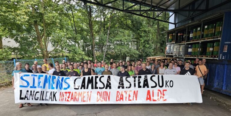 Asteasuko Siemens Gamesako langileak hitzarmen duinaren alde