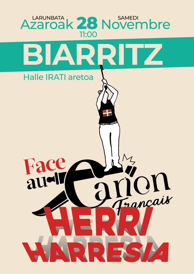 Frantses Kanonaren aurka herri harresia osatzera dei egiten dugu